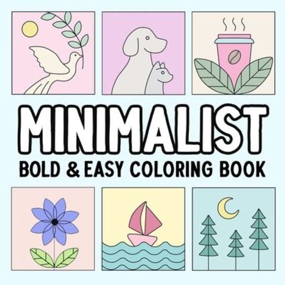 Minimalist Bold and Easy Coloring Book -- Hue Coloring - Picture 1 of 1